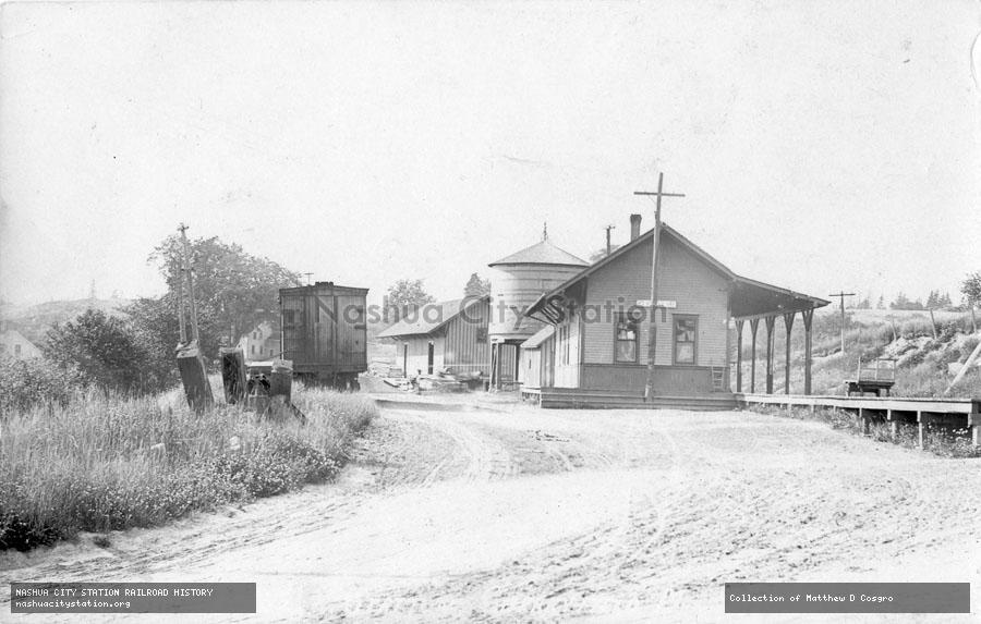 Postcard: Cherryfield station
